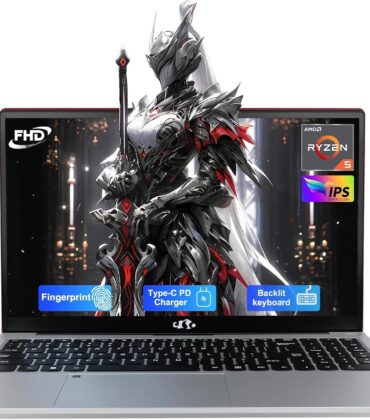 NIMO 15.6'' IPS FHD-Laptop, 8GB RAM 256GB SSD AMD Ryzen 5(Beat i5-1135G7, 4 Cores Up to 3.7GHz) Student Computer with 2 Years Warranty, 65W Type-C, Fingerprint, Backlit Keyboard, 180°Viewing