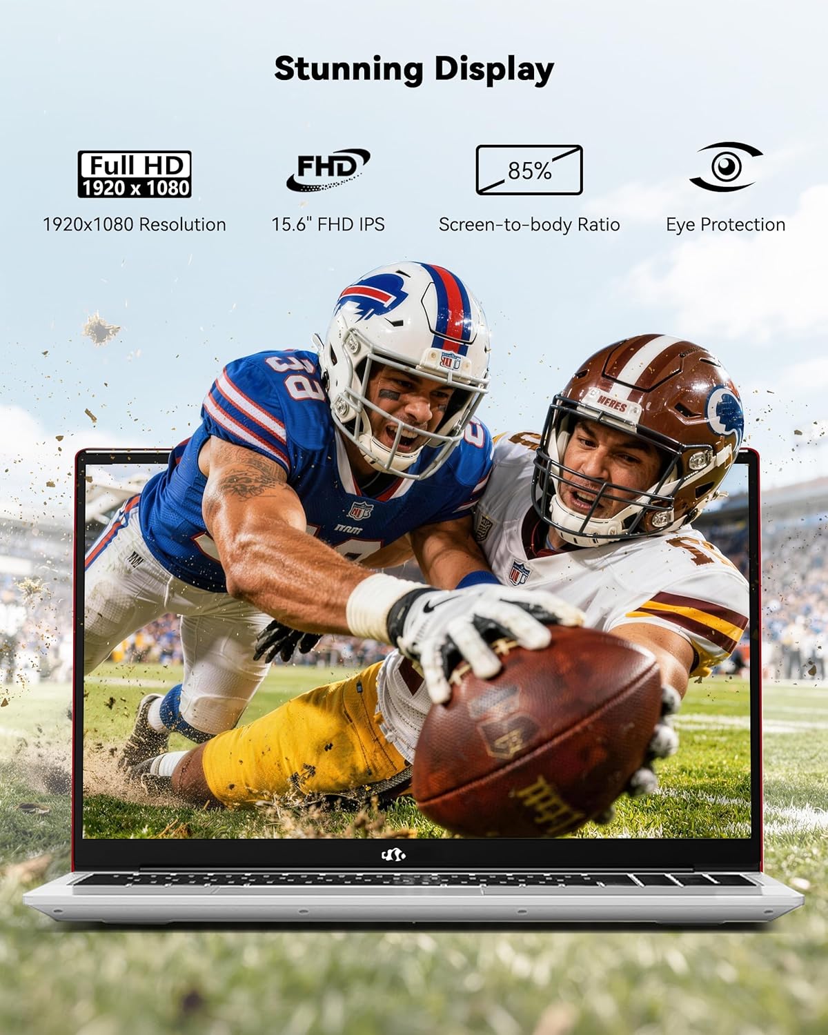 NIMO 15.6" Laptop: Power & Reliability for Student & Office, AMD Ryzen 5 (Up to 3.7GHz), 16GB RAM 256GB SSD, Fast 65W Type-C Charging, Fingerprint, Backlit KB, 2-Year Warranty for Peace of Mind - Image 5