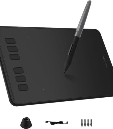 HUION Inspiroy H640P Drawing Tablet, 6x4 inch Digital Art with Battery-Free Stylus, 8192 Pen Pressure, 6 Hot Keys, Graphics Tablet for Drawing, Writing, Design, Teaching, Work with Mac, PC & Mobile